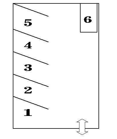 オート・スクウェアー下荒田の駐車配置図