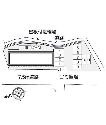 ハーモニー垣添(35904)の駐車配置図