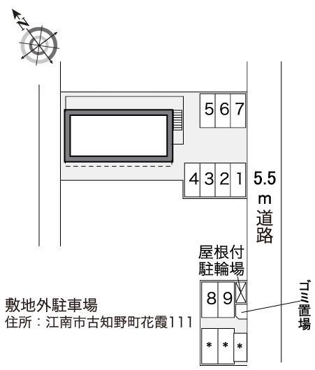 SUN(30659) 敷地外駐車場の駐車配置図