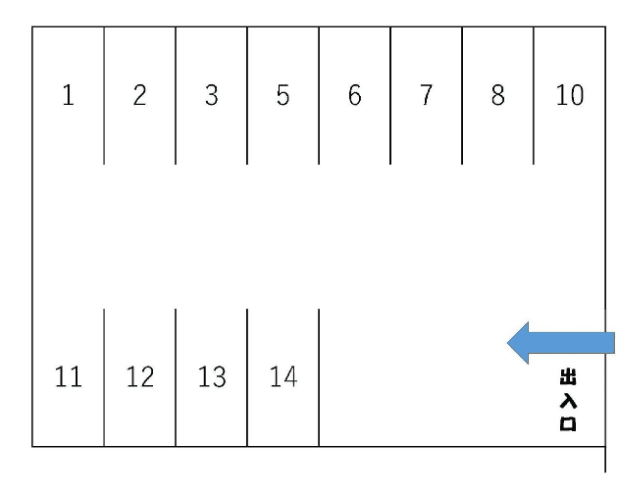 北摂台モータープールの駐車配置図