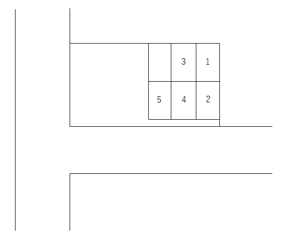 ジムテルプラパパーキングの駐車配置図
