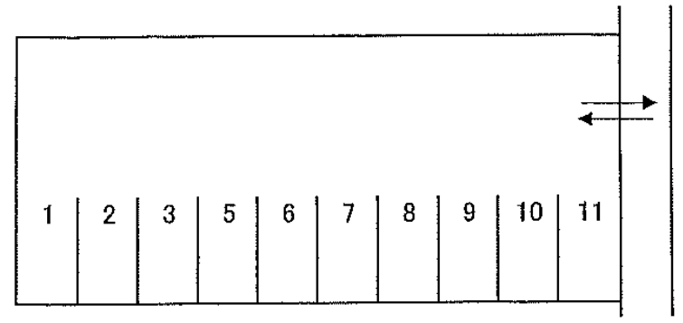 パーキング堤上の駐車配置図