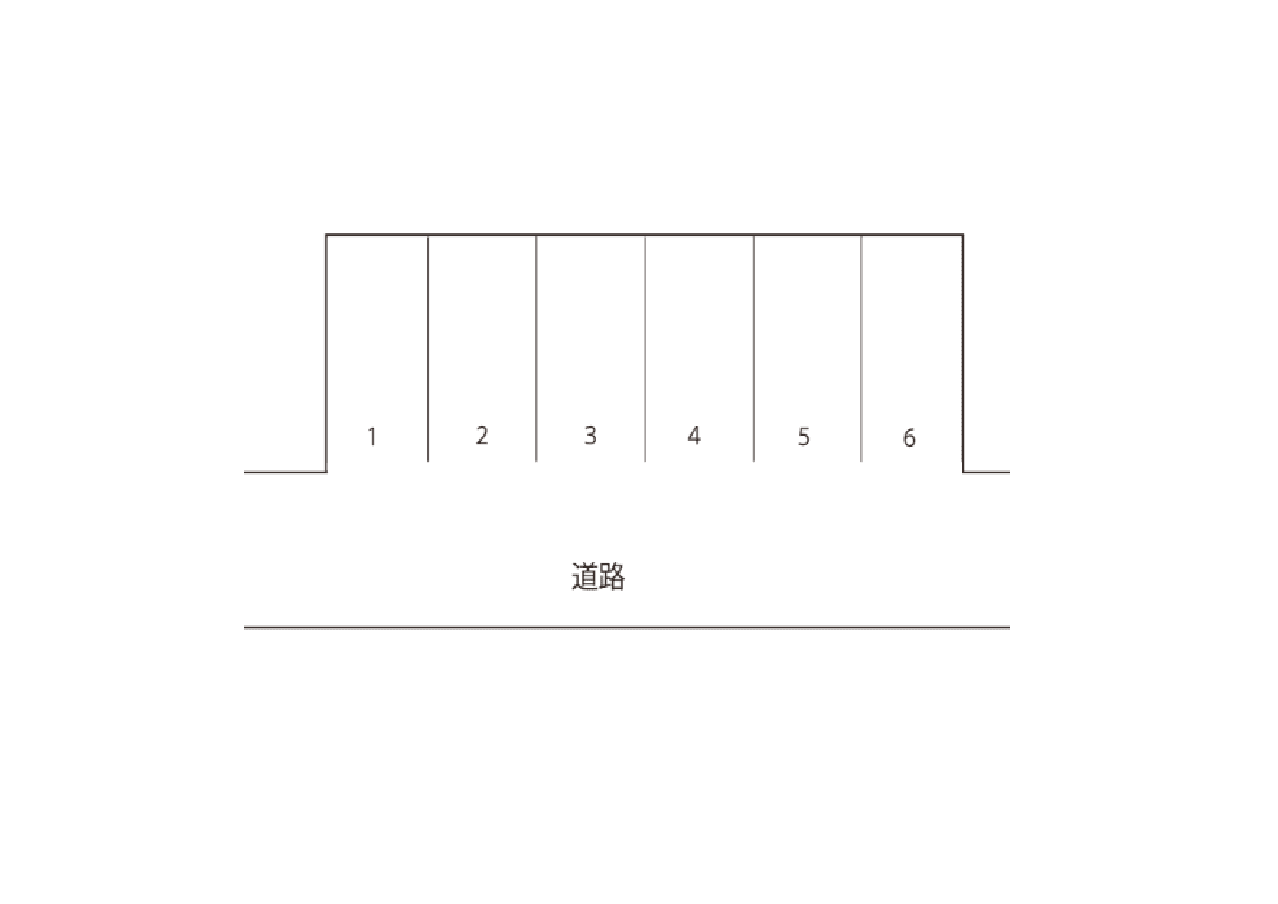 山手1丁目月極駐車場の駐車配置図