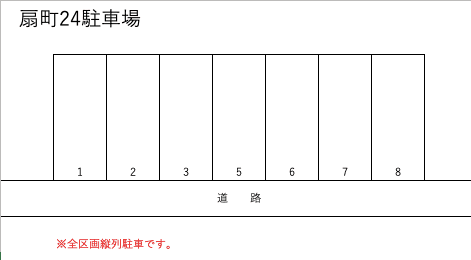 扇町24駐車場の駐車配置図