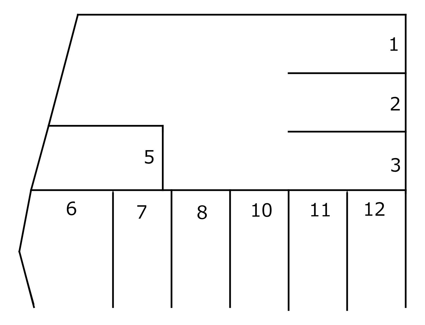 014宮脇町駐車場の駐車配置図