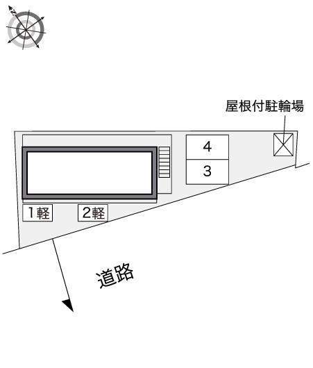 スカイコートⅢ(40188)の駐車配置図