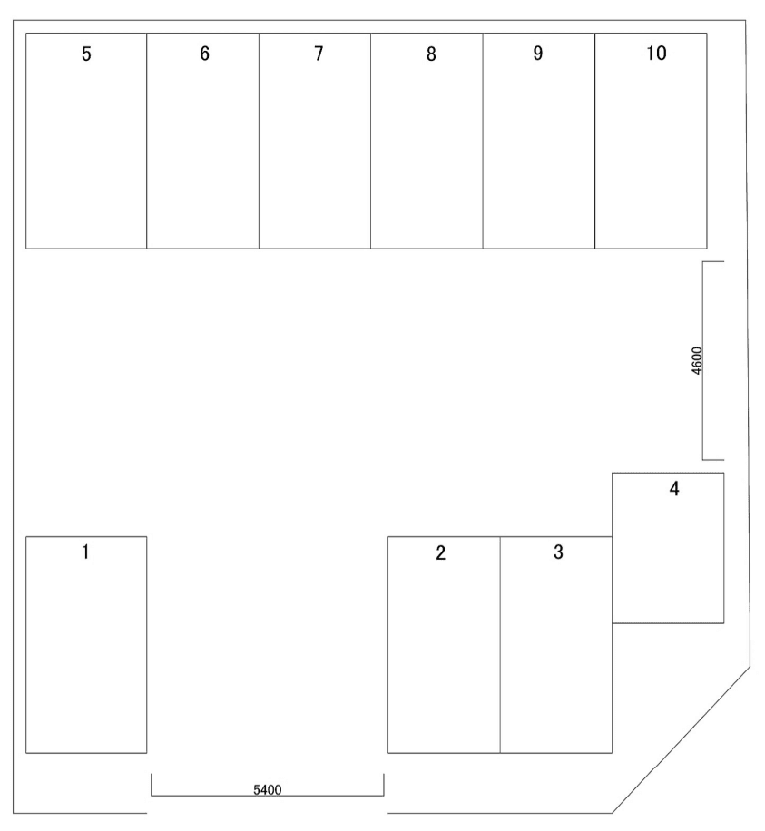 すみれモータープールの駐車配置図