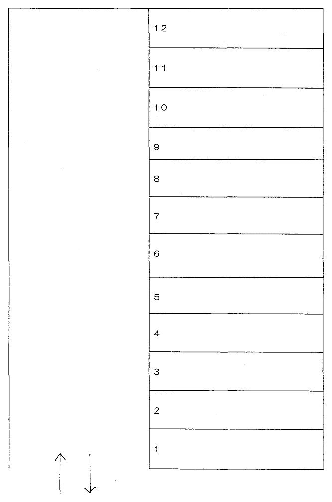 小笹ガレージの駐車配置図