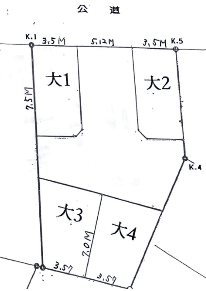 塩浜61駐車場の駐車配置図