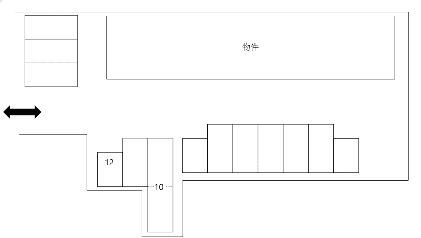 Faliate A別駐車場の駐車配置図