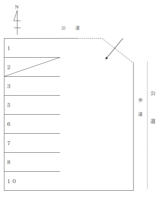 861の駐車配置図