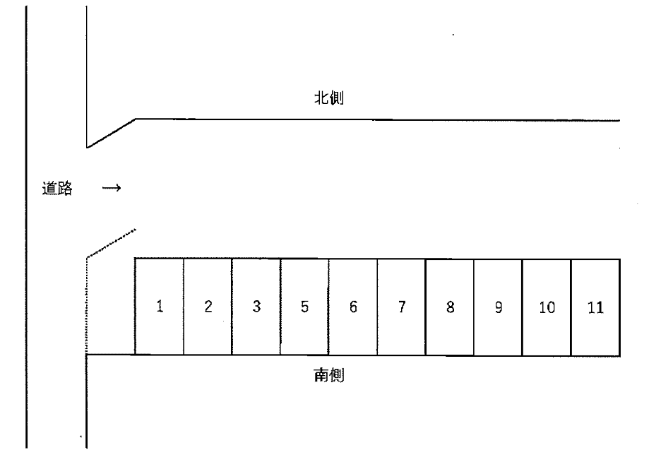 駒木台5481751駐車場の駐車配置図