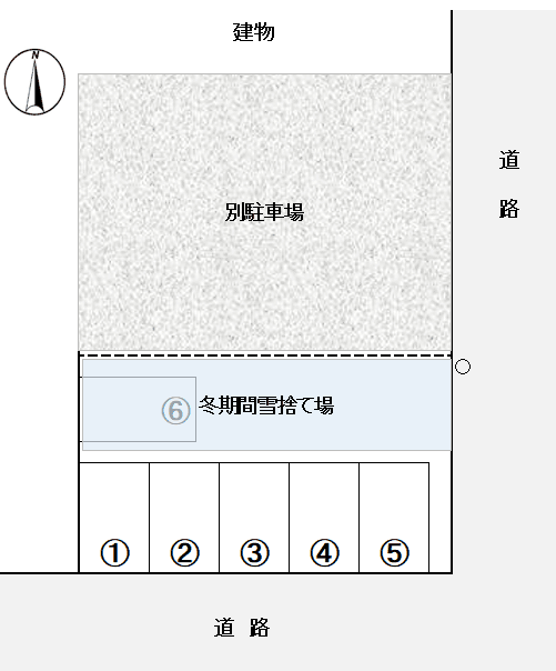 橋本3丁目福岡駐車場の駐車配置図
