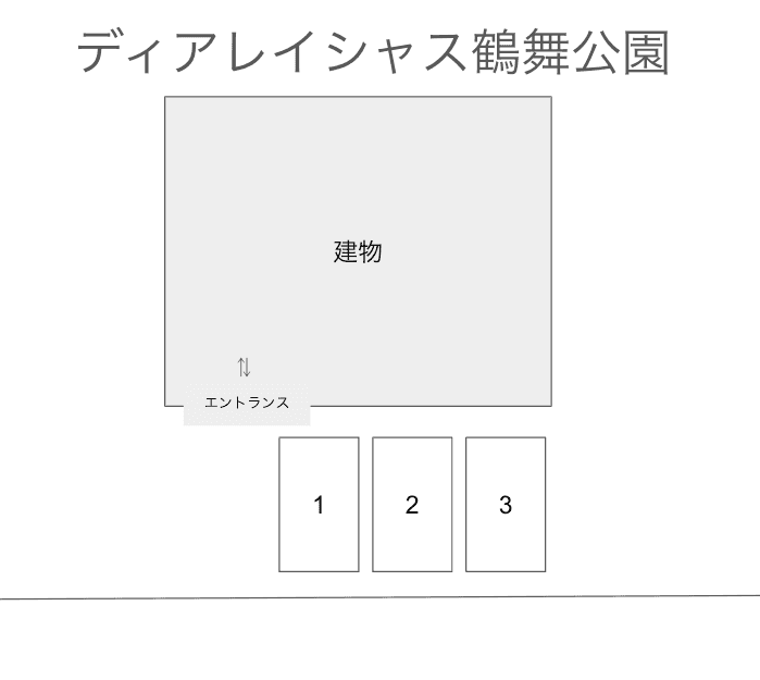 ディアレイシャス鶴舞公園の駐車配置図