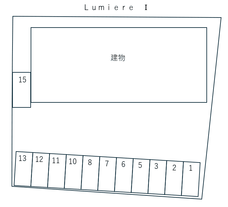Lumiere Ⅰの駐車配置図