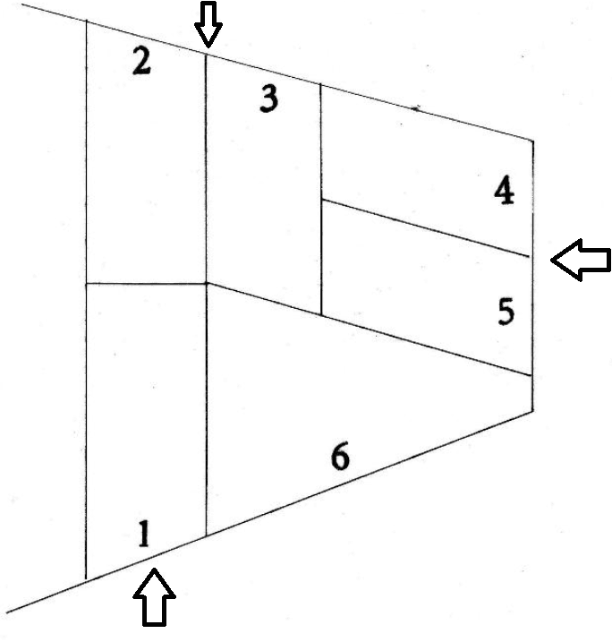 安藤ガレージの駐車配置図