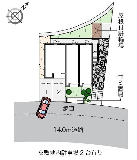 クレスト天神(54331)の駐車配置図