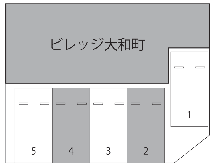 ザ・パーク大和町1丁目の駐車配置図