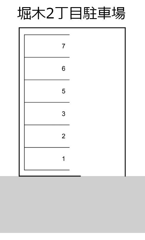 堀木2丁目駐車場の駐車配置図