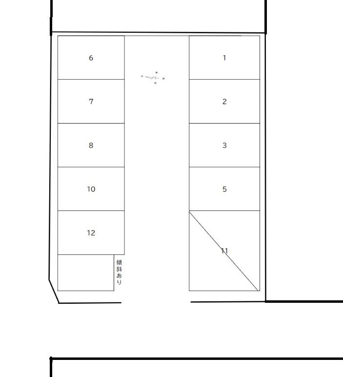 鶴が丘1丁目鈴木月極駐車場の駐車配置図