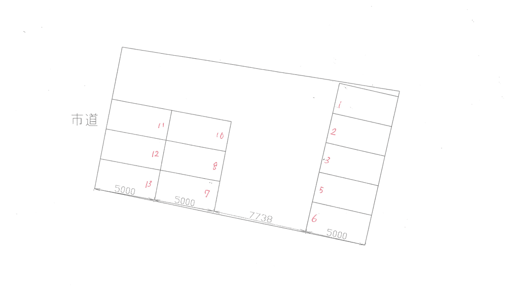 末継駐車場(中府町)の駐車配置図