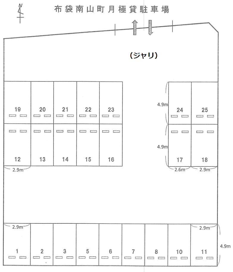 江南-53の駐車配置図