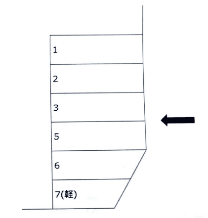 森田パーキング百石の駐車配置図