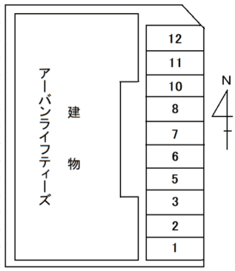 アーバンライフT’Sの駐車配置図