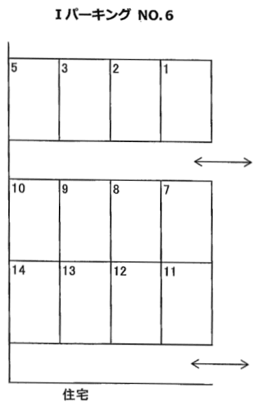 I・パーキングNo.6の駐車配置図