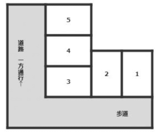 安浦町2丁目パーキングの駐車配置図