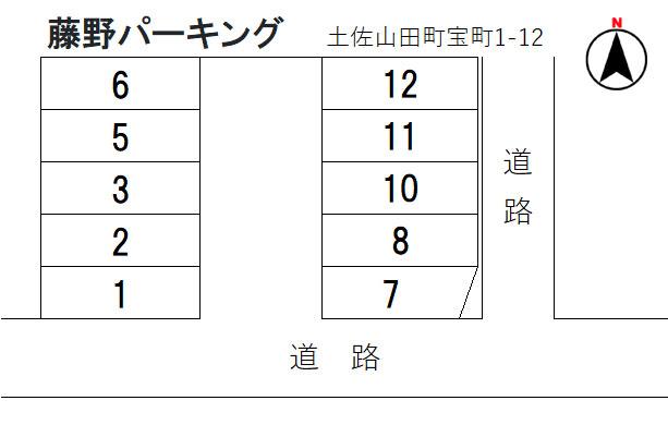 藤野パーキングの駐車配置図