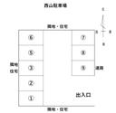 西山駐車場の駐車場