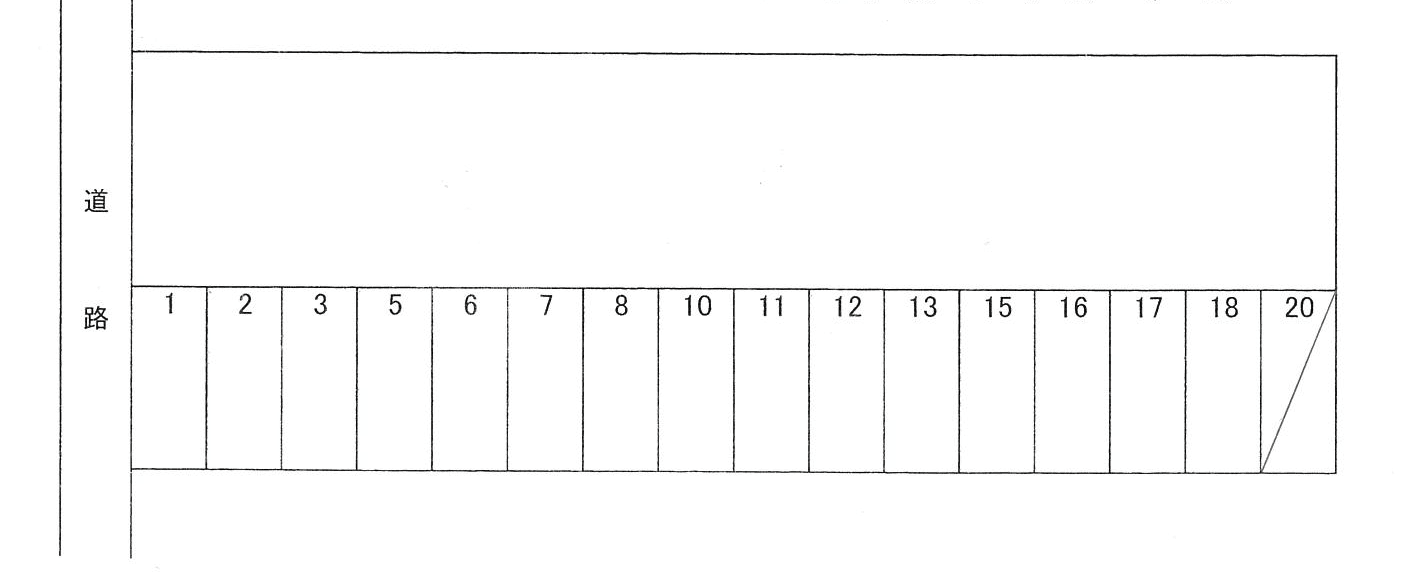 末町井口(5字)駐車場の駐車配置図