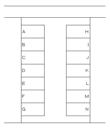 伊原駐車場(野神)の駐車配置図