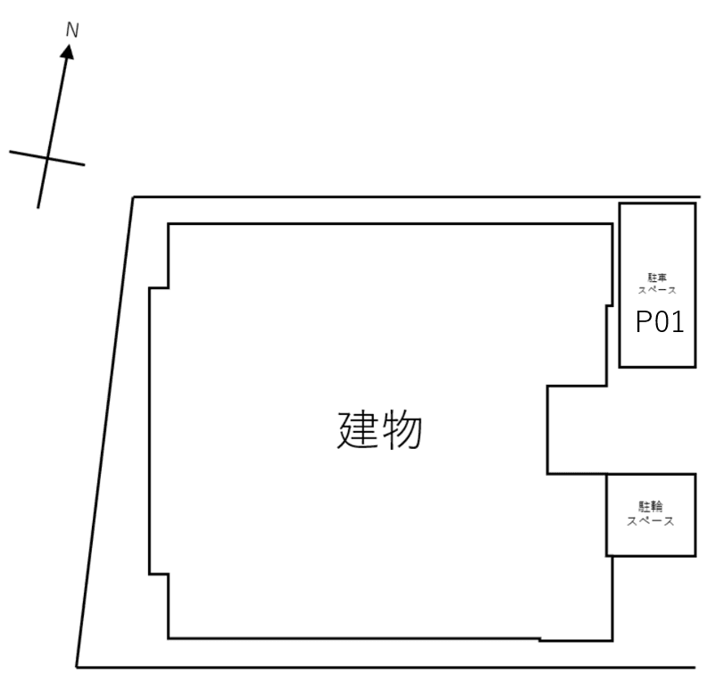 CB今羽ラヴィータの駐車配置図