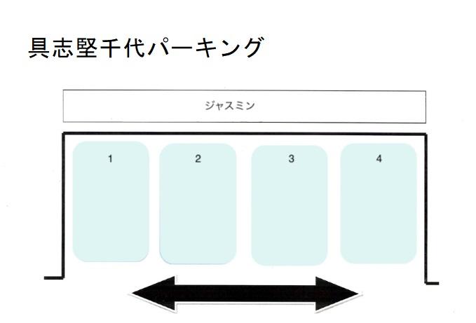 具志堅千代パーキングの駐車配置図