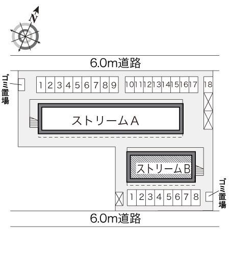 ストリームB(24061)の駐車配置図
