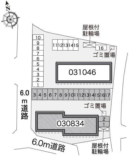 烏帽子1(30834)の駐車配置図