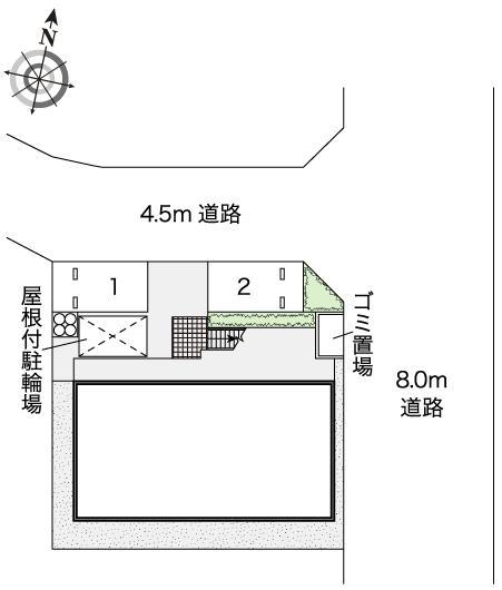 GLORY湘南(43381)の駐車配置図