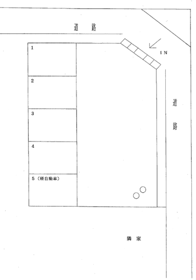 No.70駐車場の駐車配置図
