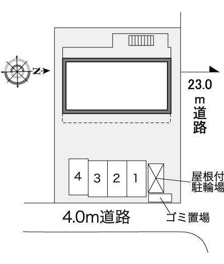 アルカディア我孫子(35368)の駐車配置図