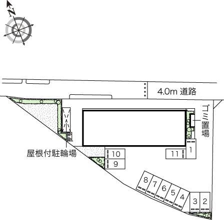 グレイシャス(38490)の駐車配置図