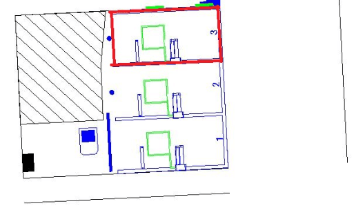 足立中川第1の駐車配置図
