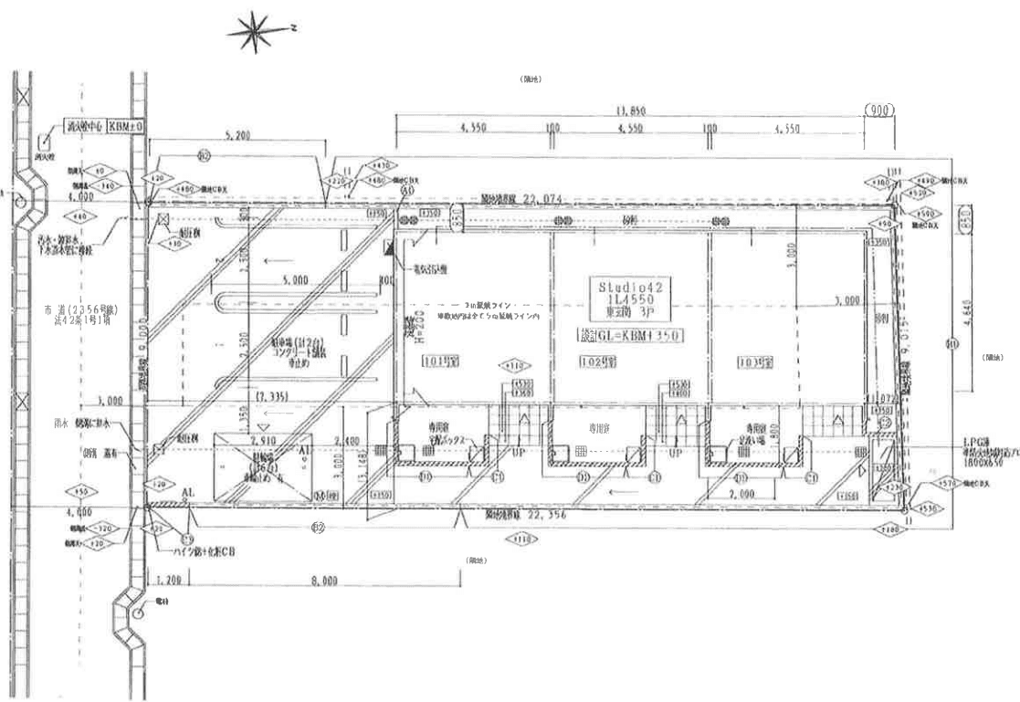 Maisonnettepark稲沢駅の駐車配置図