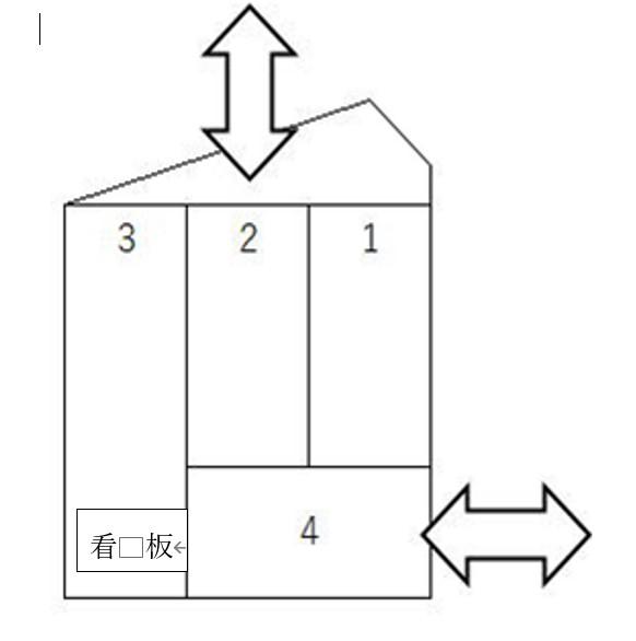 本多第七駐車場の駐車配置図