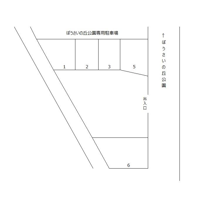 長支パーキングの駐車配置図