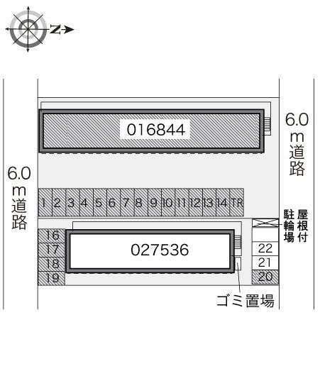 赤穂(16844)の駐車配置図