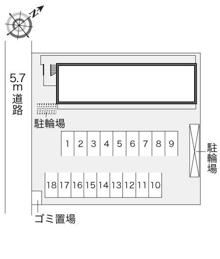 フィスデファミーユ(21943)の駐車配置図