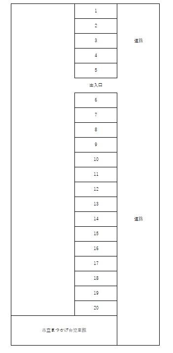 松蔭駐車場の駐車配置図
