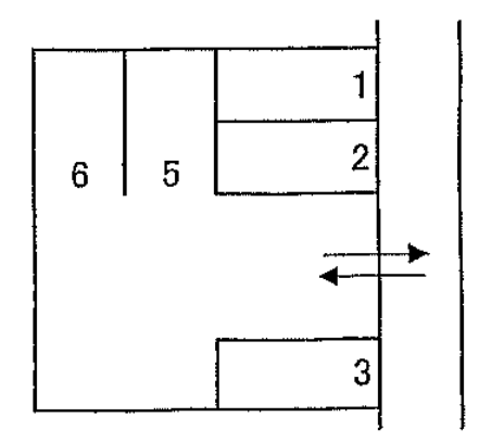 パーキング久後崎の駐車配置図